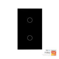 Wifi 2 Gang Black Wall Switch