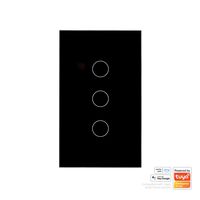 Wifi 3 Gang Black Wall Switch