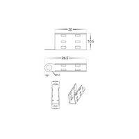 9.6w IP67 24v DC HaviFlex Side Bend Flexible Neon LED Strip 3000k