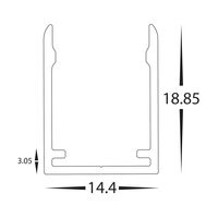 14.4w IP67 24v DC Side Bend HaviFlex Flexible Neon LED Strip 4000k