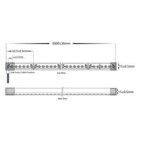 14.4w IP67 24v DC Top Bend HaviFlex Flexible Neon LED Strip RGBW