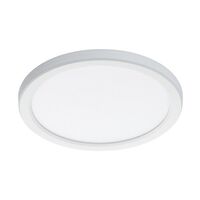 Fino 280mm LED Oyster Light 18w Tricolour White with Sensor