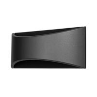 Nova 12W LED Tricolour Wall Exterior Large Matt Black