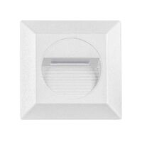 Quattro 3W LED Tricolour IP54 Reccessed Step Light White