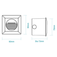 Quattro 3W LED Tricolour IP54 Reccessed Step Light Matt Black