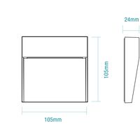 Regis 4W LED Tricolour Surface Mount Step Light White