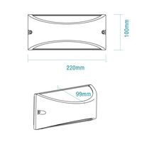 Taurus E27 Flush Wall Exterior Matt Black