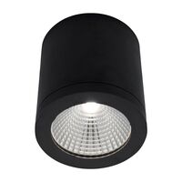 Kobi 10W Tricolour LED Surface Mounted Downlight Matt Black