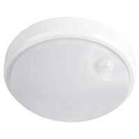 Cove 210mm LED Round Bunker Light 15w Tricolour W/ PIR Sensor