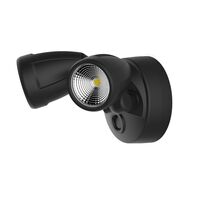 Bandit LED Flood Light Outdoor IP54 Double Spot 2 x 12W Tricolour Matt Black
