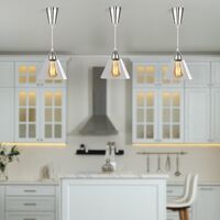 Brilliant Cord Set Brushed Steel DIY Pendant Light Suspension Kit