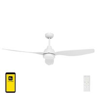 Brilliant Bahama White Smart Wi-Fi DC Ceiling Fan with CCT LED