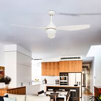 Brilliant Bahama White Smart Wi-Fi DC Ceiling Fan with CCT LED
