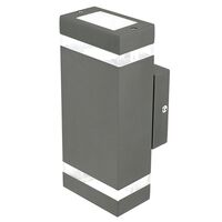 Brilliant Charcoal Entasis Exterior Wall Light Exterior Wall Light