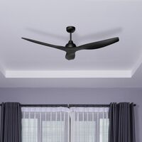 Brilliant Black Bahama 52" DC Ceiling Fan