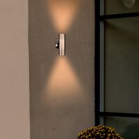 Brilliant Stainless-Steel Seaford LED Exterior Up/Down Wall Light