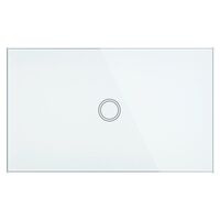 Brilliant White Elite Glass Wall Switch 1 Gang