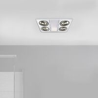 Brilliant White Supernova-II 4+1 Light 3-In-1 Bathroom Mate