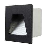 Brilliant Evelyn Black LED Indoor Step Light