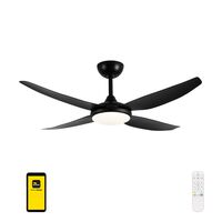 Brilliant Amari Black Smart Wi-Fi 52'' DC Ceiling Fan
