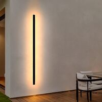 Brilliant Black Hendrick 36W 180cm LED Wall Light