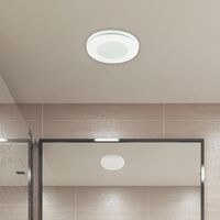 Brilliant White Blizzard 270mm DC CCT Exhaust Fan with light