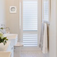 HPM 150mm 60W Inline Shower Square Fan Kit with Light