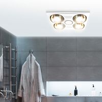HPM 3-in-1 4-Lamp Instant Heat Ducted Bathroom Heater