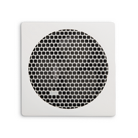 HPM 200mm 35W Square Exhaust Fan White