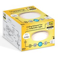 HPM Non-ducted Ceiling Exhaust Fan with Adaptable Light White