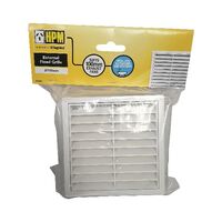 HPM Fixed External Ventilation Grille 100mm White