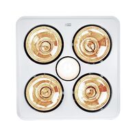 HPM 3-in-1 4-Lamp Instant Heat Ducted Bathroom Heater