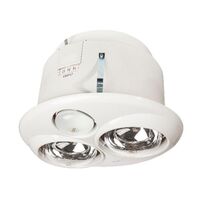 HPM 3-in-1 2-Lamp Instant Heat Bathroom Heater with Light