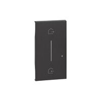 Living Now with Netatmo 2 Module Wireless Master Switch Cover Black