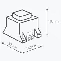 HPM 12V a.c. 60VA Self Reset Thermostat Transformer Garden Lighting Black