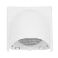 HPM 100mm External Weatherproof Cowl Ventilation Grille White