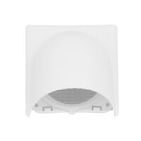 HPM 150mm External Weatherproof Cowl Ventilation Grille White