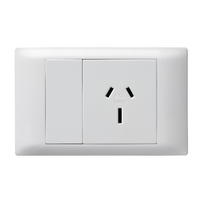 Excel Life - Common plate - Horizontal single powerpoint autoswitch 1 gang 15A 240V a.c. white
