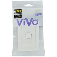 HPM VIVO 40A 1 Gang Heavy Duty Double Pole Vertical Rocker Switch White