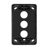 HPM VIVO 3 Gang Switch Grid Dark Grey