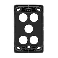 HPM VIVO 5 Gang Switch Grid Dark Grey