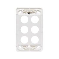 HPM VIVO 6 Gang Switch Grid White