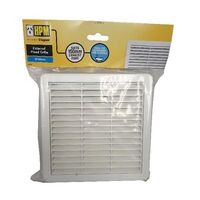 HPM Fixed External Ventilation Grille 150mm White