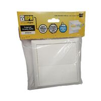 HPM Gravity Ventilation Grille 100mm White