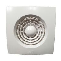 HPM Slimline 100mm Wall Exhaust Fan with Timer White