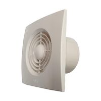 HPM Slimline 150mm Wall Exhaust Fan with Timer White