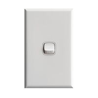 Excel - Vertical rocker switch - Single Pole Double Throw - 1 gang 2 way 10A 240V a.c. gloss white