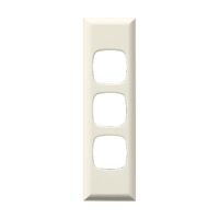 Excel - Architrave coverplate 3 gang cream