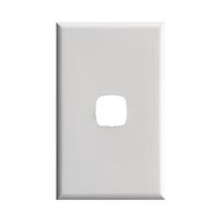 Excel - Switch coverplate 1 gang gloss white