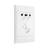 Excel Life - Common plate - Shaver outlet 20VA 115/240V a.c. white